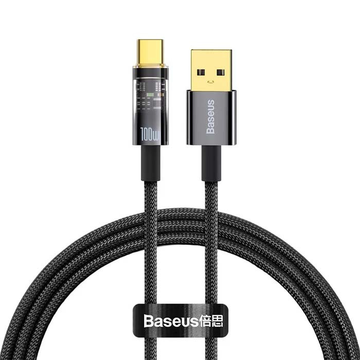 کابل تبدیل USB به USB-C بیسوس مدل Explorer CATS000301 به طول 2 متر