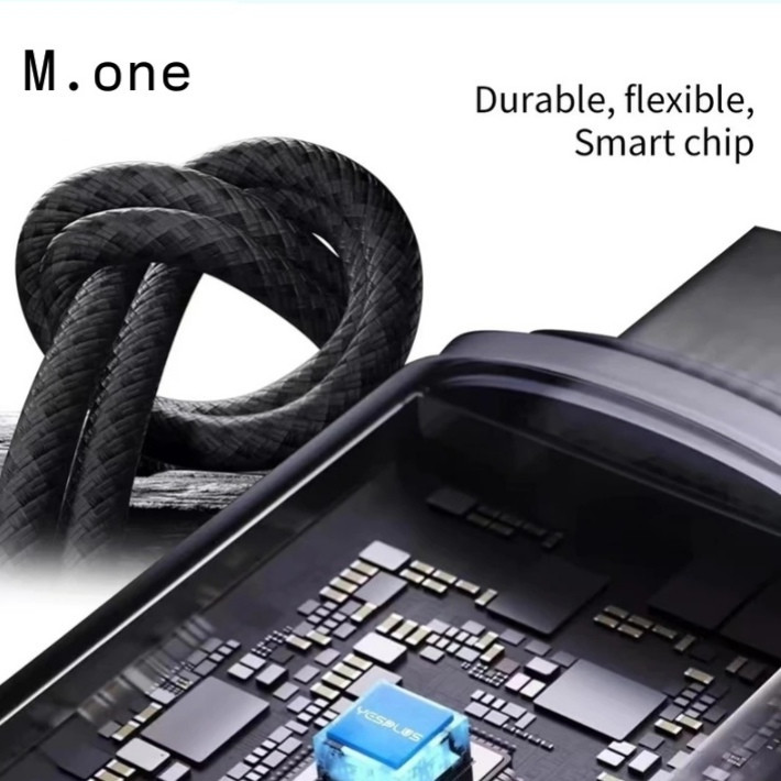 کابل تبدیل USB-C ام وان مدل SUPER FAST CHARGE 6A طول 1 متر