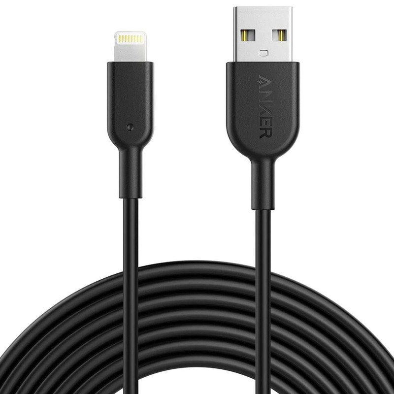 کابل تبدیل USB به لایتنینگ انکر مدل A8433 PowerLine II طول 1.8 متر