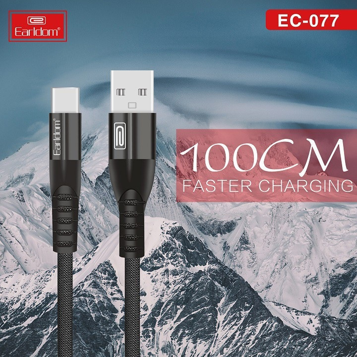 کابل تبدیل USB به USB-C ارلدام مدل EC-077C طول 1 متر