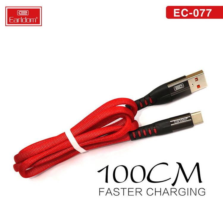 کابل تبدیل USB به USB-C ارلدام مدل EC-077C طول 1 متر