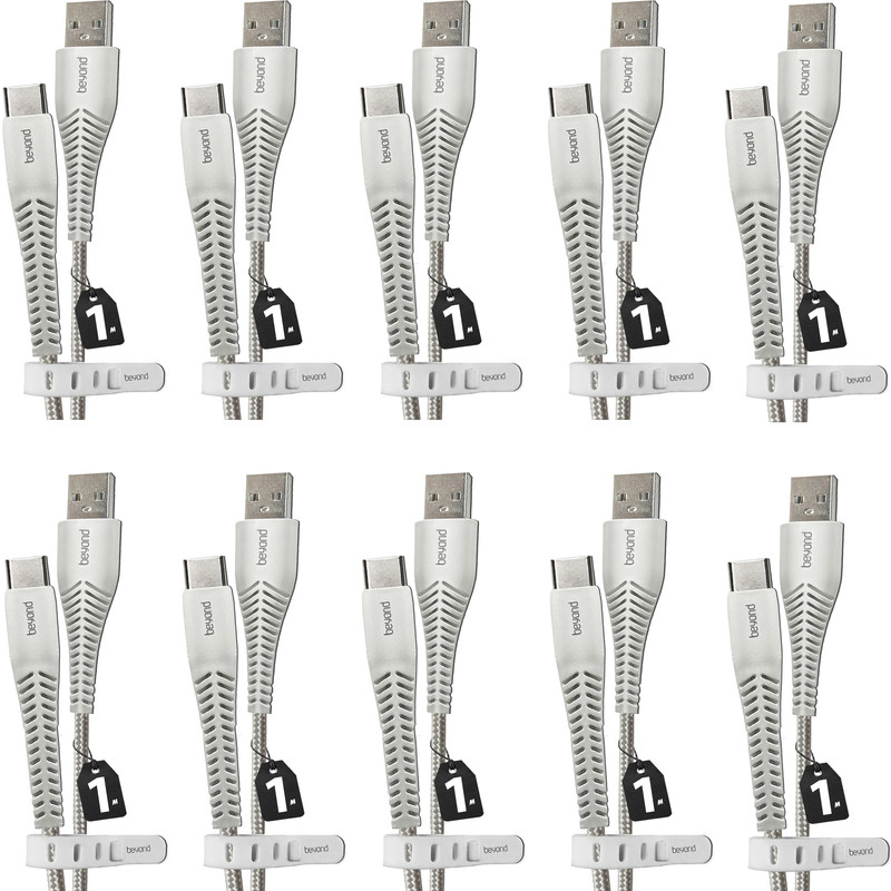 کابل تبدیل USB به USB-C بیاند مدل BUC-301 FAST CHARGE طول 1 متر بسته ده عددی