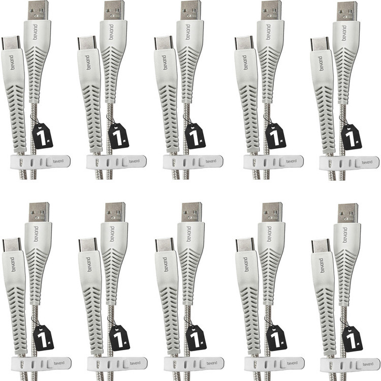 کابل تبدیل USB به USB-C بیاند مدل BUC-301 FAST CHARGE طول 1 متر بسته ده عددی