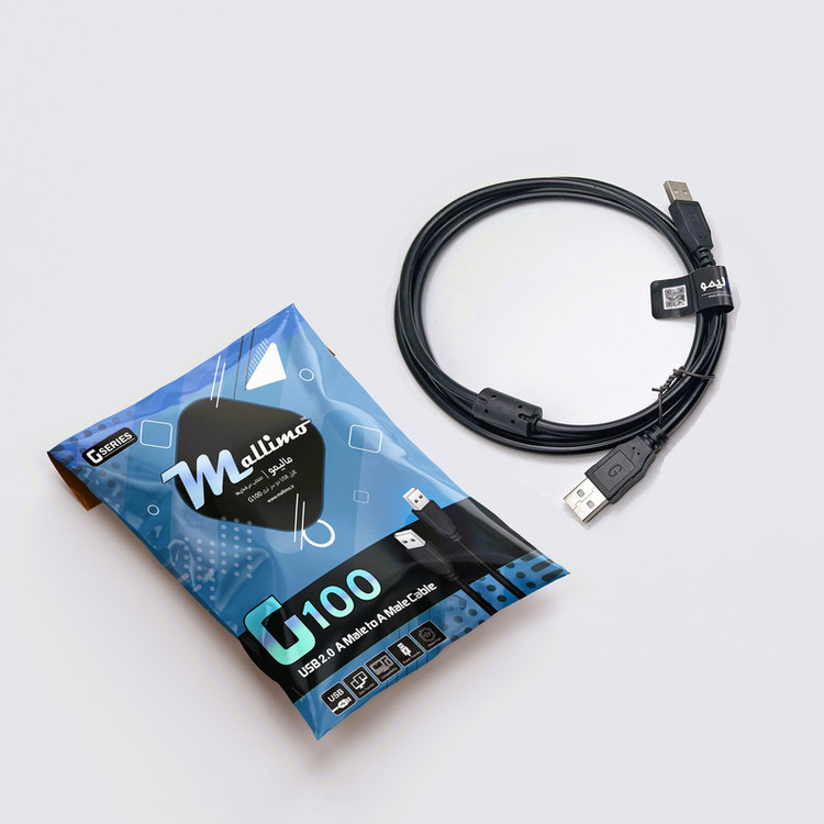 کابل نری USB به نری USB مالیمو مدل G100 طول 1.5 متر