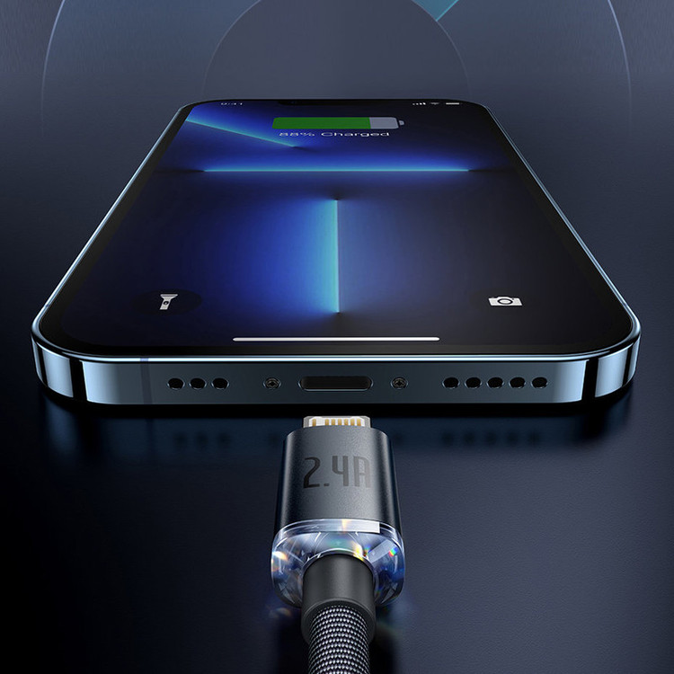 کابل تبدیل USB به لایتنینگ باسئوس مدل CAJY0001 طول 2 متر