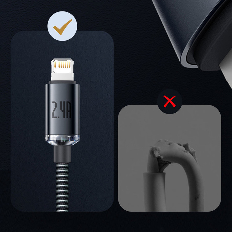کابل تبدیل USB به لایتنینگ باسئوس مدل CAJY0001 طول 2 متر