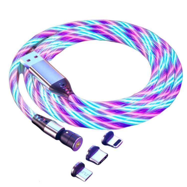 کابل تبدیل مغناطیسی USB به لایتنینگ / MicroUSB / USB-C زینکو مدل 3×1 طول 1 متر