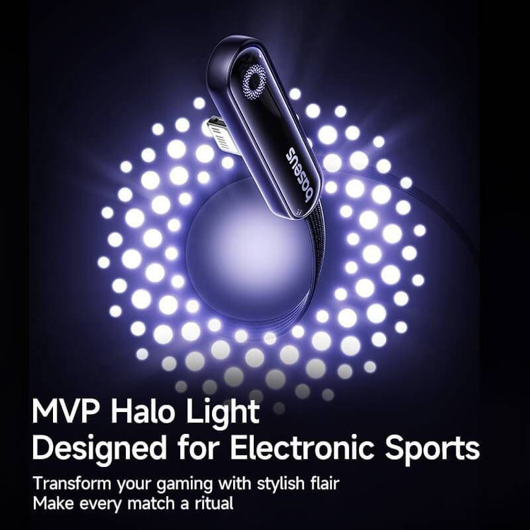 کابل تبدیل USB-C به لایتنینگ بیسوس مدل MVP3 GAMING 20W طول 1 متر