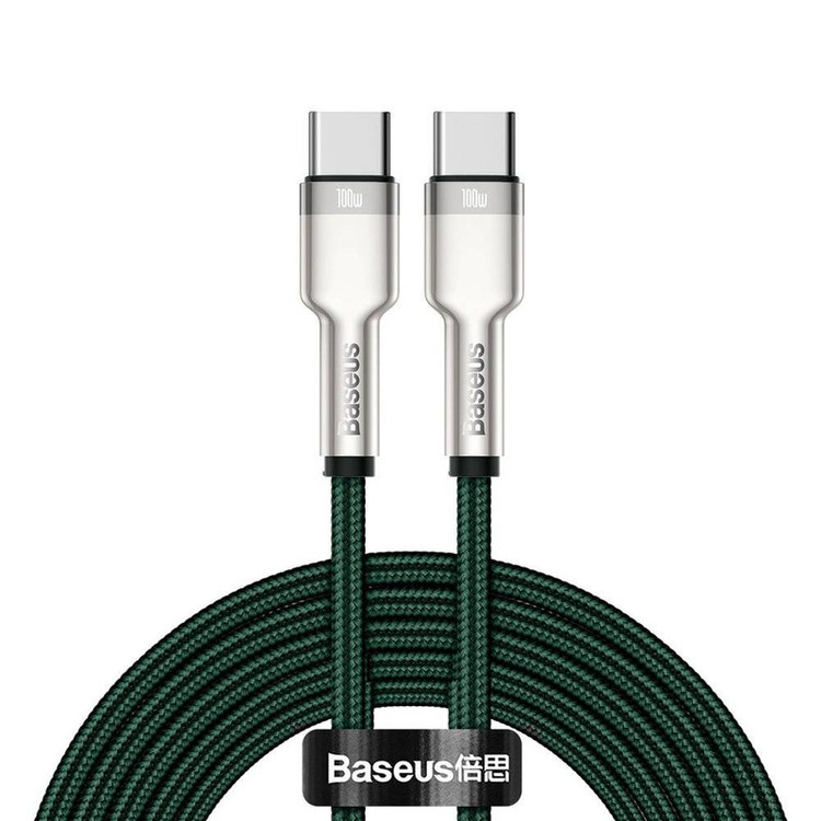 کابل تبدیل USB-C باسئوس مدل Metal Series 100W طول 2 متر