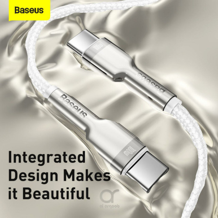 کابل تبدیل USB-C باسئوس مدل Metal Series 100W طول 2 متر
