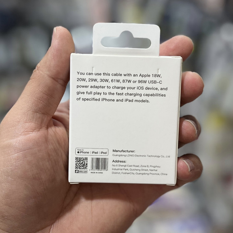 کابل تبدیل USB-C به لایتنینگ الدینو مدل 12pro Max طول 1 متر
