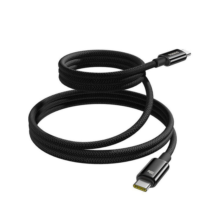 کابل USB-C بیسوس مدل Tungsten Gold Magnetic 100W طول 1 متر