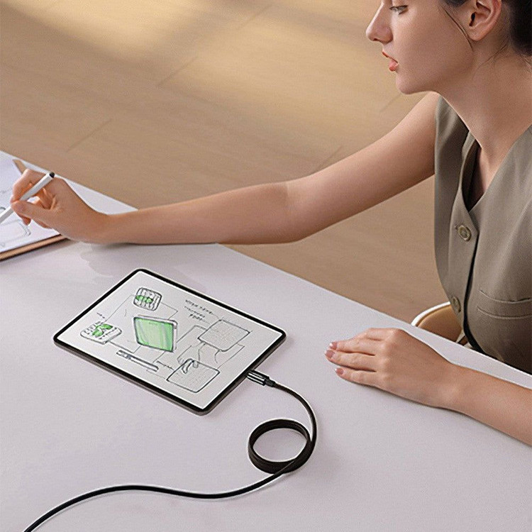 کابل USB-C بیسوس مدل Tungsten Gold Magnetic 100W طول 1 متر