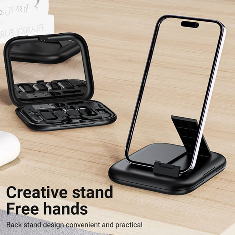 کابل تبدیل USB-C/USB به لایتنینگ/USB-C/MicroUSB بیوا مدل C-18 طول 0.28 متر