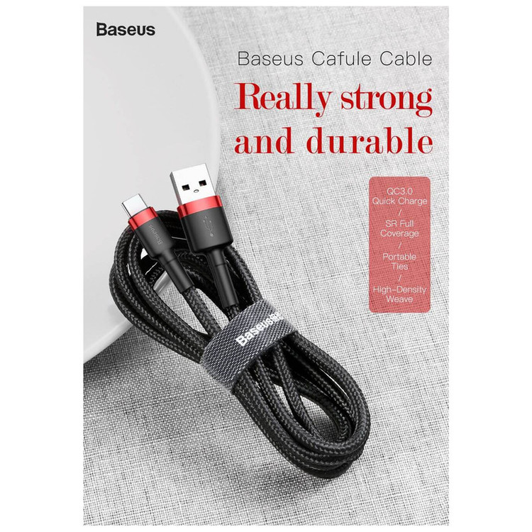کابل تبدیل USB به USB-C باسئوس مدل CATKLF-U09 Cafule طول 3 متر