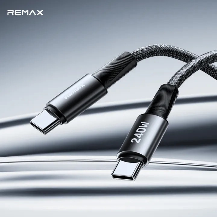 کابل تبدیل USB-C ریمکس مدل SUPER FAST CHARGE- 240 Watt طول 1.2 متر