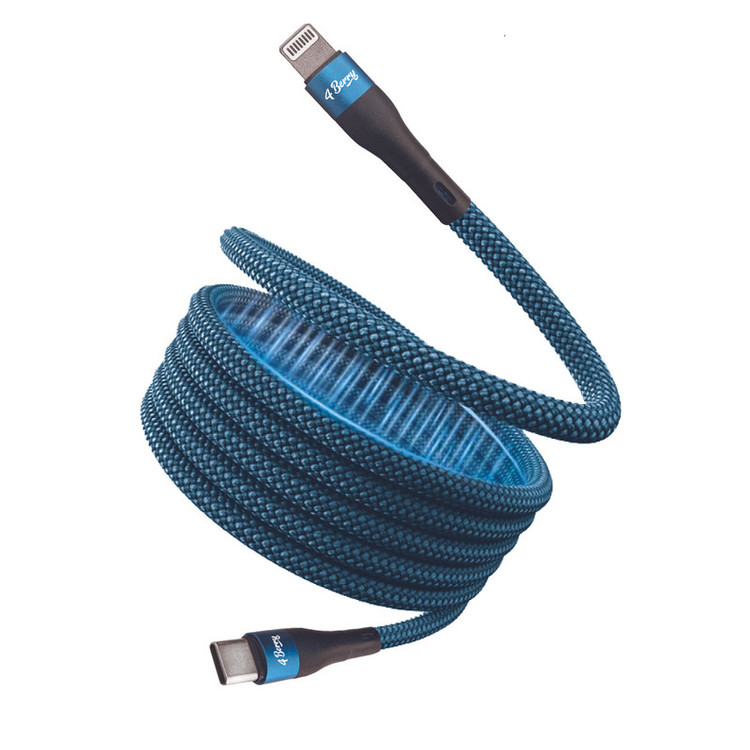 کابل تبدیل USB-C به لایتنینگ فوربری مدل Magnetic KS-CL01-20W طول 1 متر