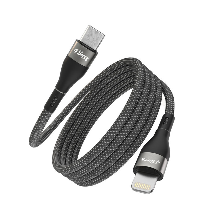 کابل تبدیل USB-C به لایتنینگ فوربری مدل Magnetic KS-CL01-20W طول 1 متر