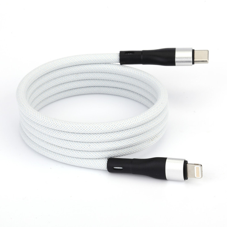 کابل تبدیل USB-C به لایتنینگ فوربری مدل Magnetic KS-CL01-20W طول 1 متر
