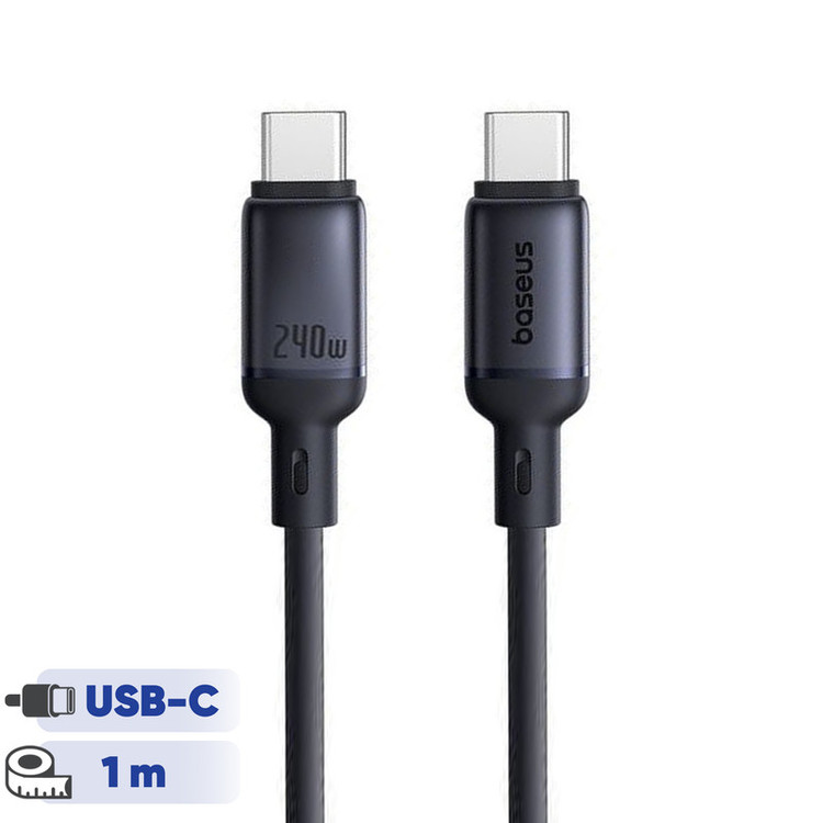 کابل USB-C بیسوس مدل PicoGo Magnetic 240W طول 1 متر