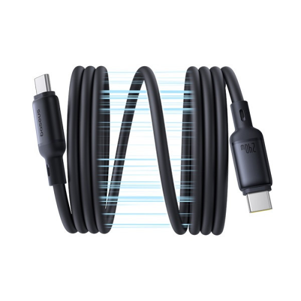 کابل USB-C بیسوس مدل PicoGo Magnetic 240W طول 1 متر