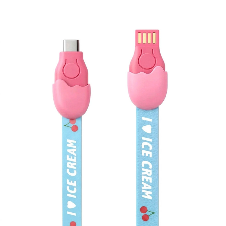 کابل تبدیل USB به USB-C مدل Ice Cream طول ۱ متر