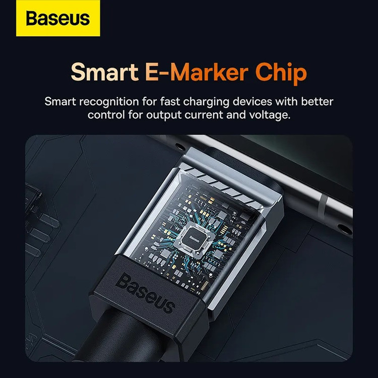 کابل USB-C بیسوس مدل CoolPlay Series 100W طول 1 متر