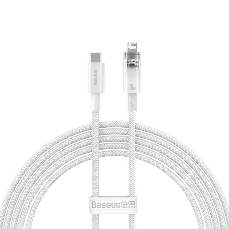 کابل تبدیل USB-C به لایتنینگ باسئوس مدل Baseus Explorer Series CATS010202 طول 1 متر