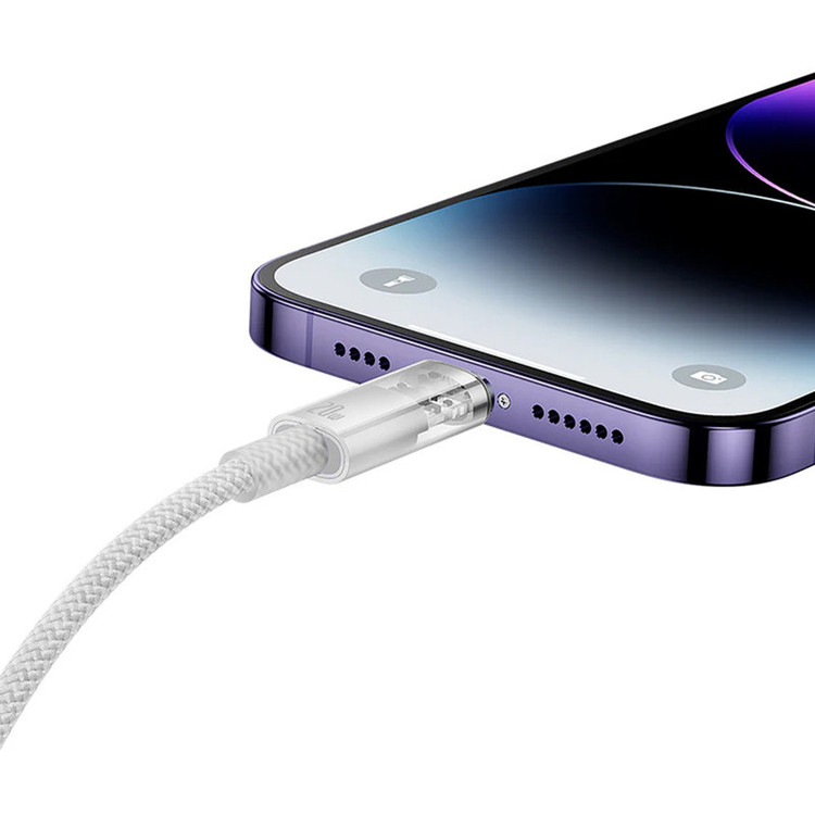 کابل تبدیل USB-C به لایتنینگ باسئوس مدل Baseus Explorer Series CATS010202 طول 1 متر