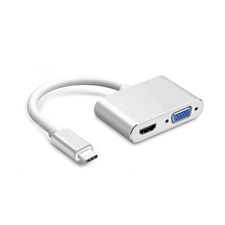 مبدل USB-C به VGA/HDMI مدل HK-1CT2P