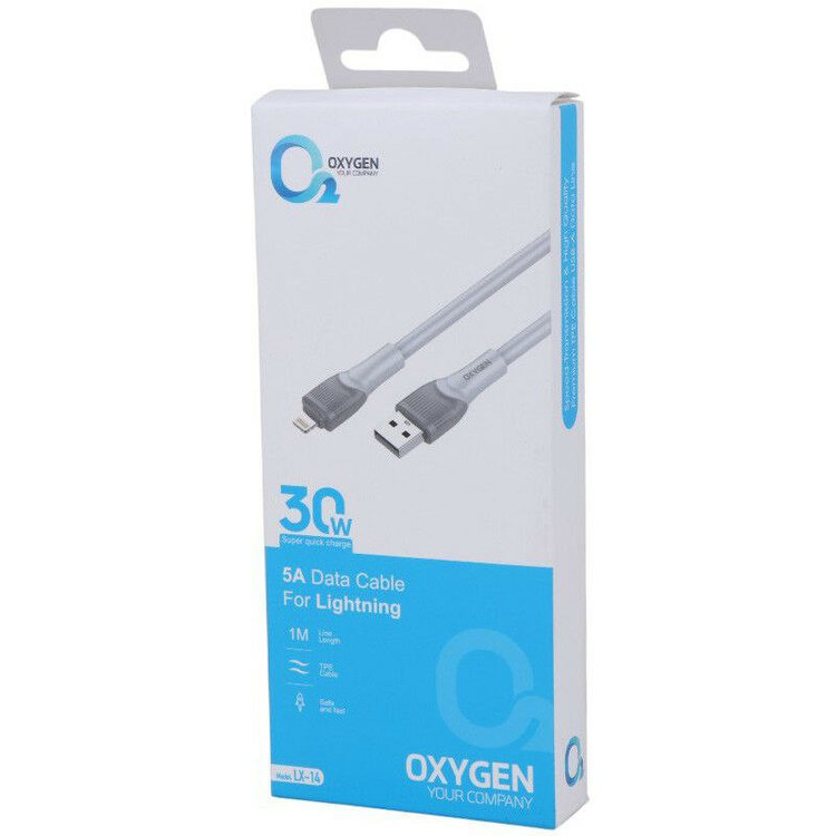 کابل تبدیل USB به لایتنینگ اکسیژن مدل LX_14 طول 1 متر