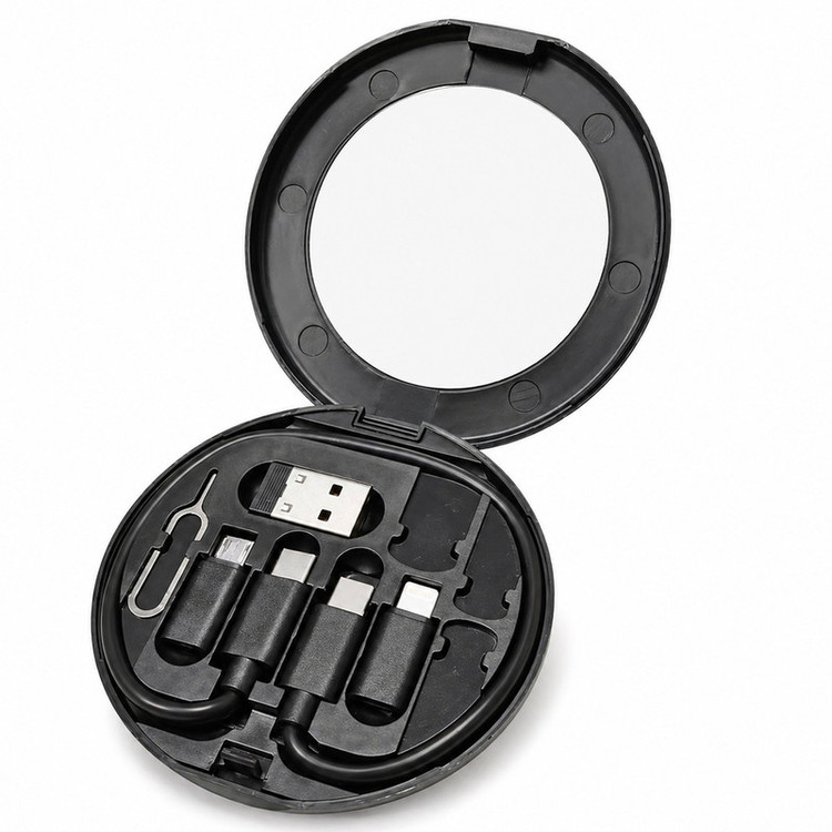 کابل تبدیل USB-C/USB به Lightning/USB-C/Micro USB هاردرون مدل TCRA 1600 طول 0.3 متر