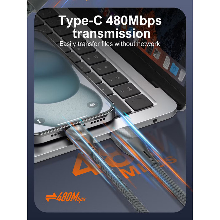 کابل تبدیل USB به USB-C / microUSB / لایتنینگ الدینیو مدل 3IN1 LC97u طول 1.2 متر