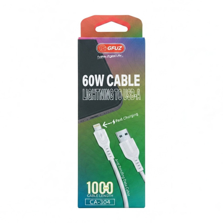کابل تبدیل USB به لایتنینگ جی فاز مدل CA304 طول 1 متر