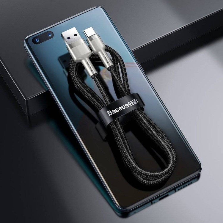 کابل تبدیل USB به USB-C بیسوس مدل HIGH CURRENT 66W طول 1 متر