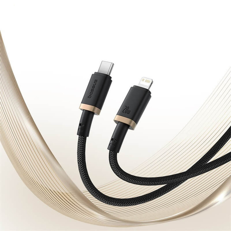 کابل تبدیل USB-C به لایتنینگ بیسوس مدل Dura Series 20W طول 2 متر