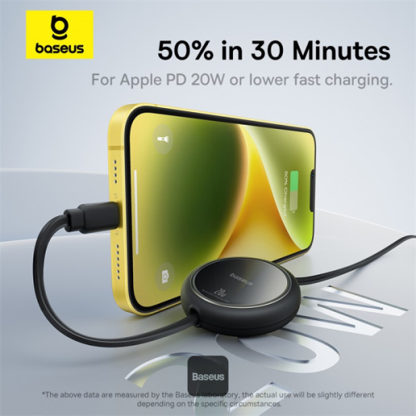 کابل تبدیل USB-C به لایتنینگ بیسوس مدل Free2Pull 20W طول 1 متر