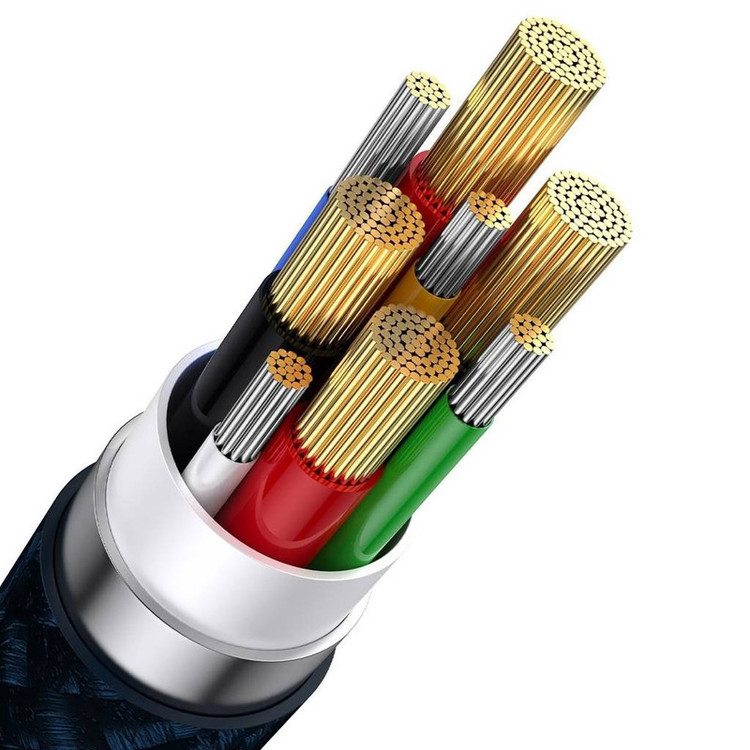 کابل تبدیل USB/USB-C به USB-C / microUSB / لایتنینگ بیسوس مدل Flash Series II CB000003 100W طول 1.2 متر