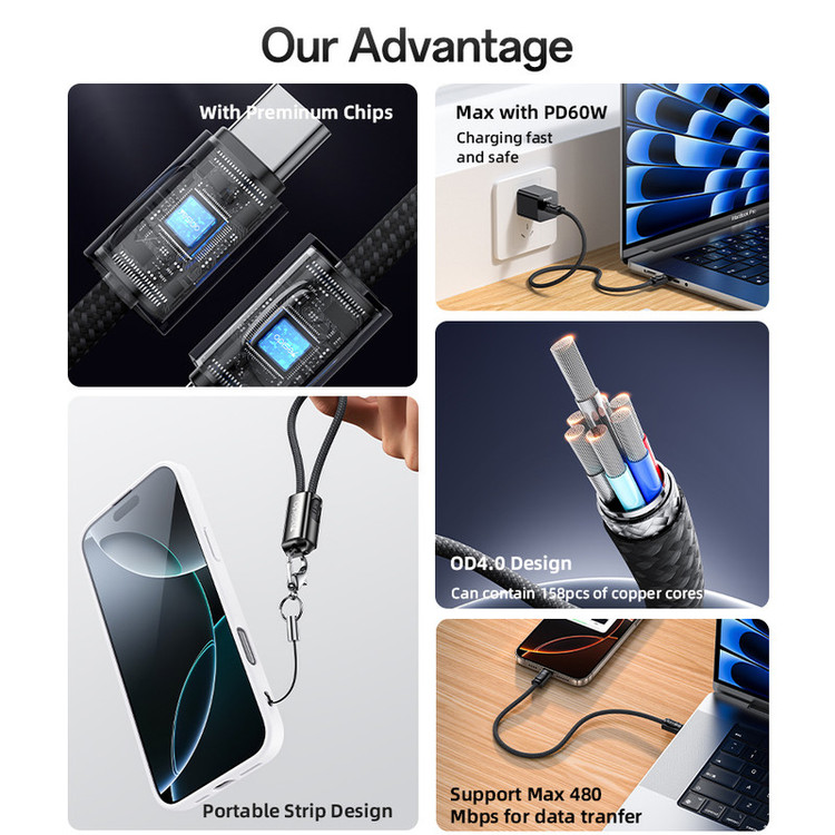 کابل USB-C یسیدو مدل KEYCHAIN CA177 طول 0.2 متر
