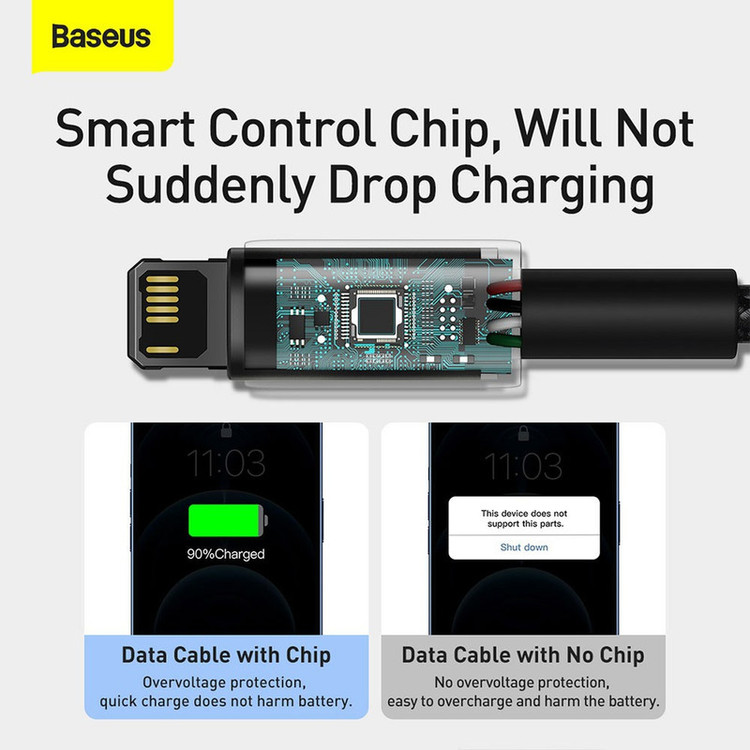 کابل تبدیل USB به لایتنینگ بیسوس مدل CALWJ-A01 طول 2 متر