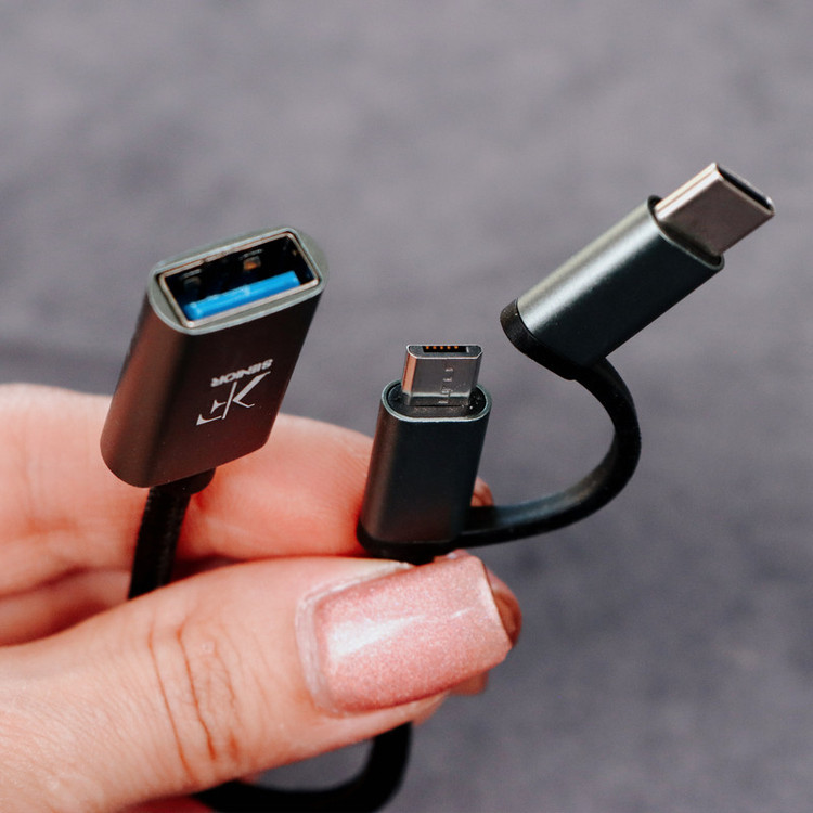 مبدل MICRO USB/USB-C به USB 3.0 /کی اف سنیور مدل A330