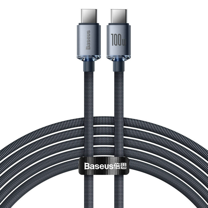 کابل USB-C باسئوس مدل Crystal Shine-100W طول 2 متر