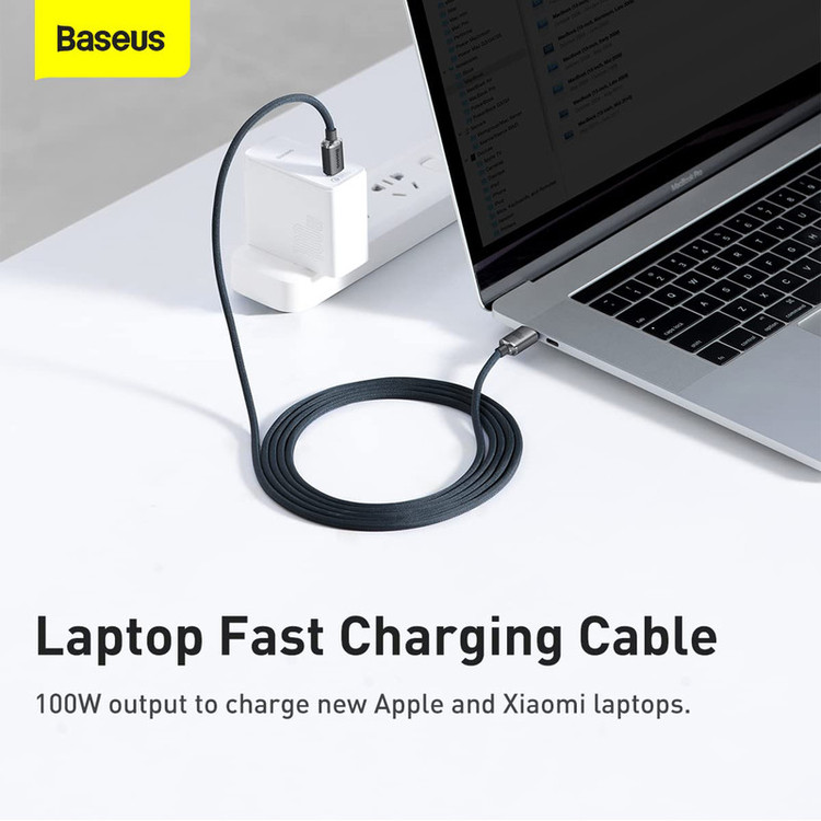 کابل USB-C باسئوس مدل Crystal Shine-100W طول 2 متر