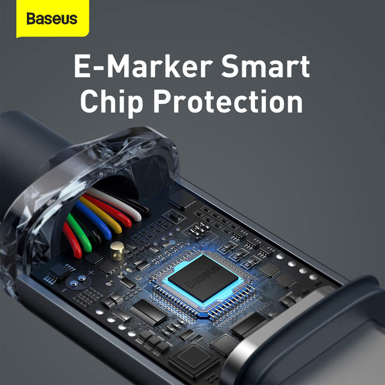 کابل USB-C باسئوس مدل Crystal Shine-100W طول 2 متر