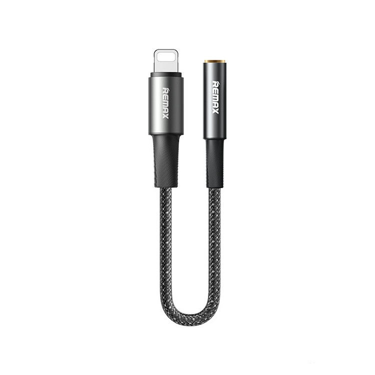 مبدل جک 3.5 میلیمتری به لایتنینگ ریمکس مدل CB08 طول 0.12 متر
