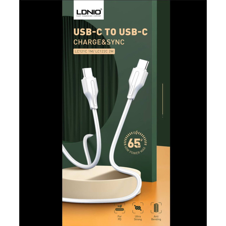 کابل تبدیل USB-C الدینیو مدل LC122-C طول 2 متر