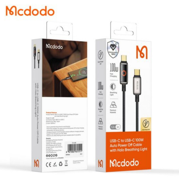 کابل تبیدیل USB-C مک دودو مدل ca-6681 طول 1.2 متر