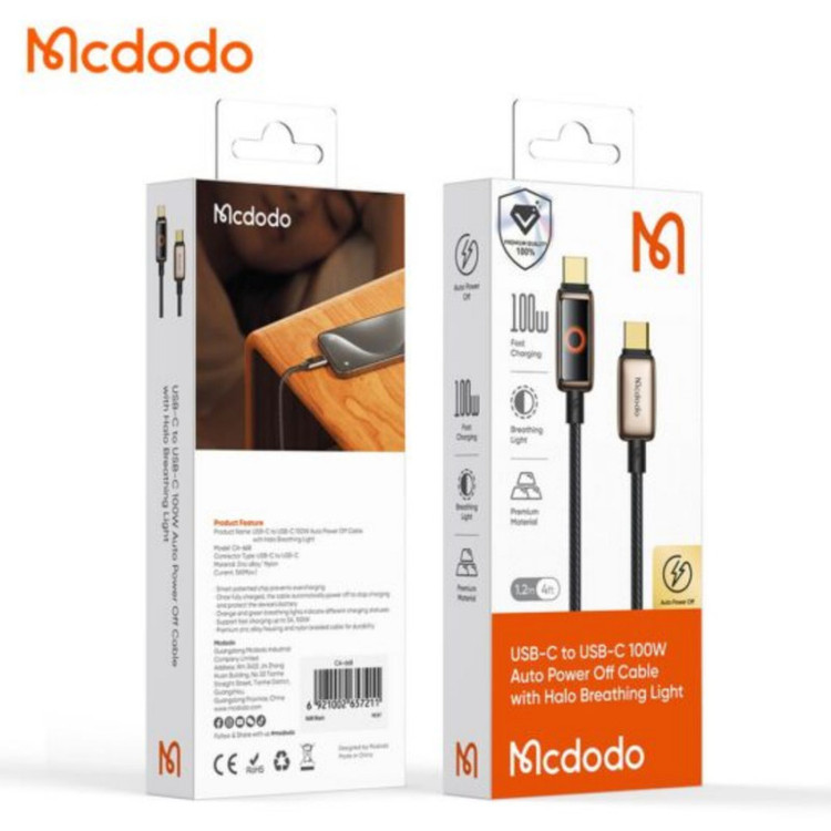 کابل تبیدیل USB-C مک دودو مدل ca-6681 طول 1.2 متر