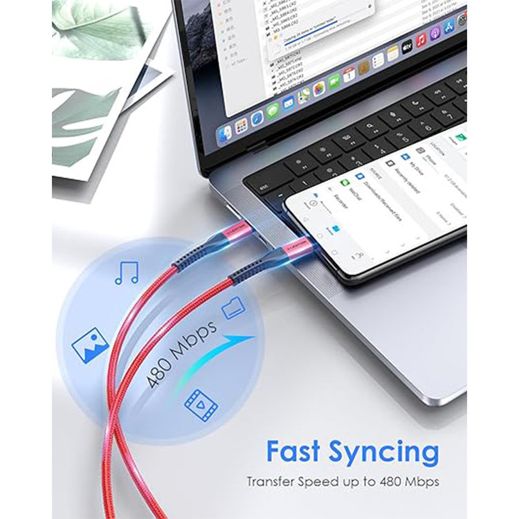 کابل USB-C لنشن مدل CCT 100W طول 3 متر