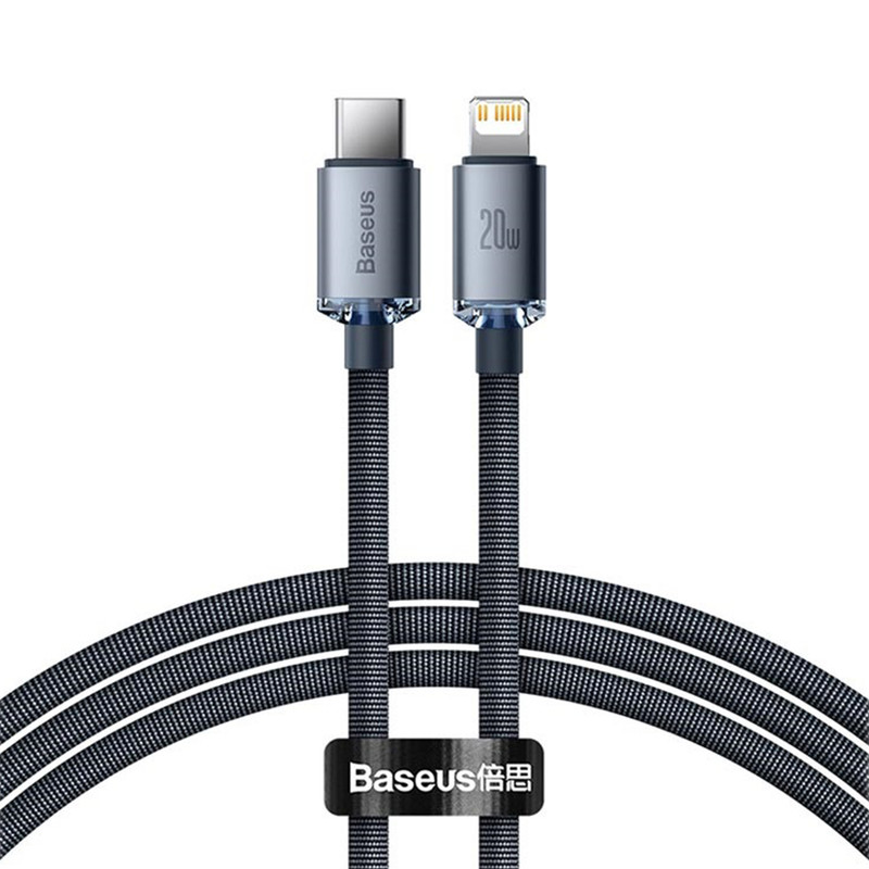 کابل USB-C به لایتنینگ باسئوس مدل Crystal Shine طول 2 متر